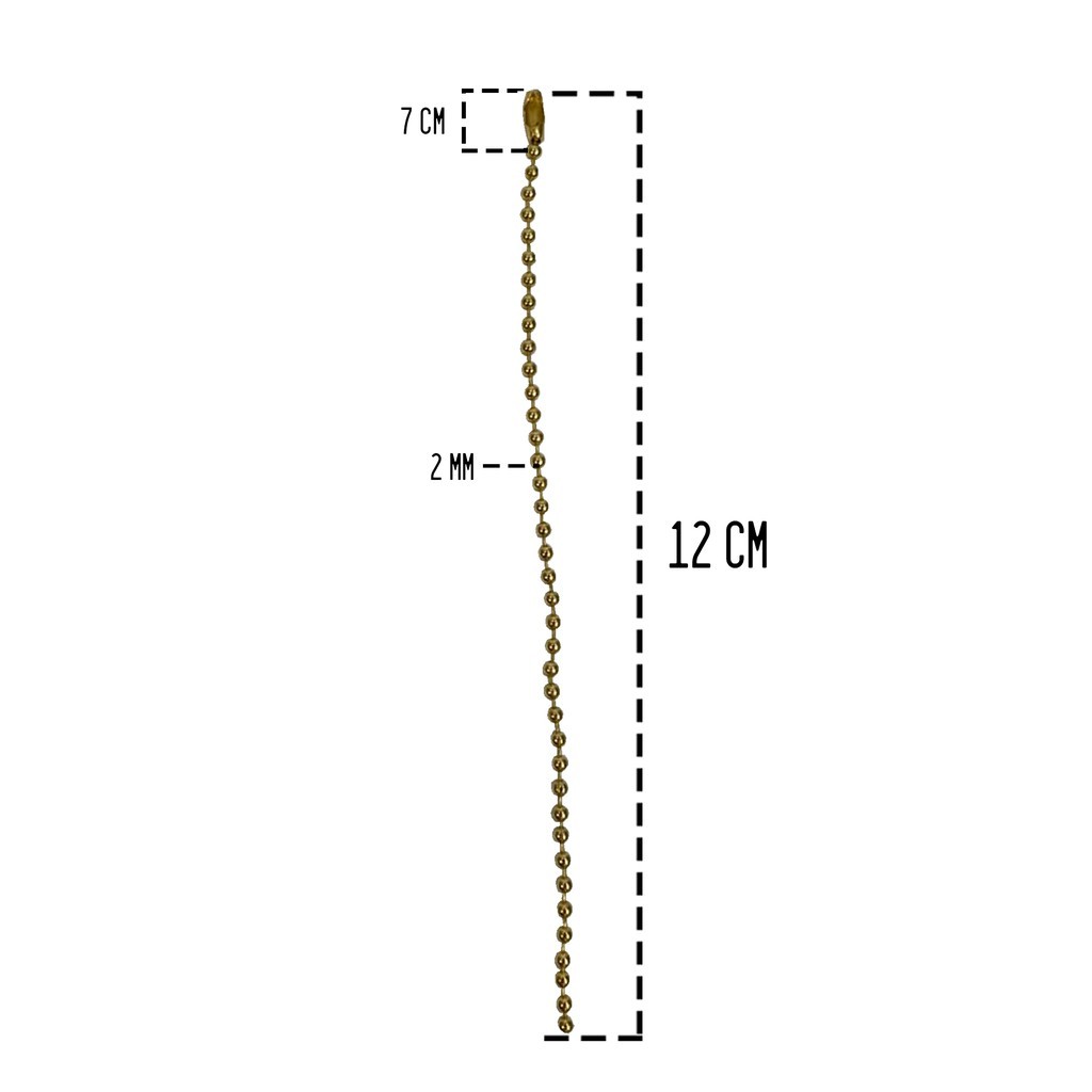 Corrente Bolinha 12cm Enfeite Natal Decoração Natalina Bolinha Pendurada 3000 ou 5000 Peças Dourado