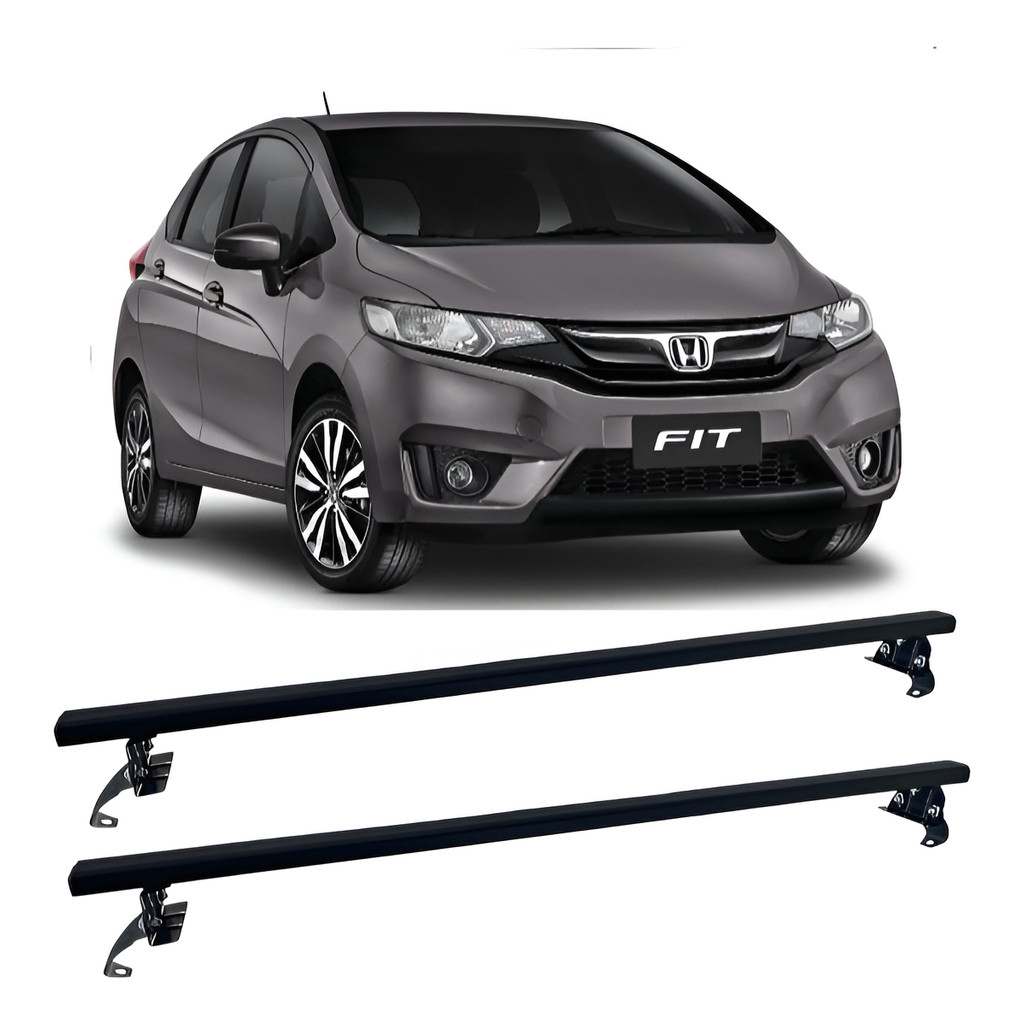 Rack Teto Suporte Bagageiro Aço Smd Honda Fit 2014 Ate 2019
