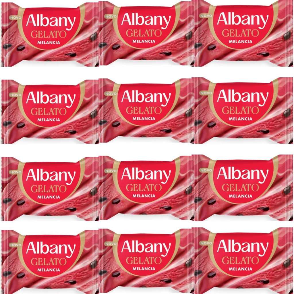 Kit com 12 sabonetes em barra albany gelato melancia Refrescância E Perfumação Intensa