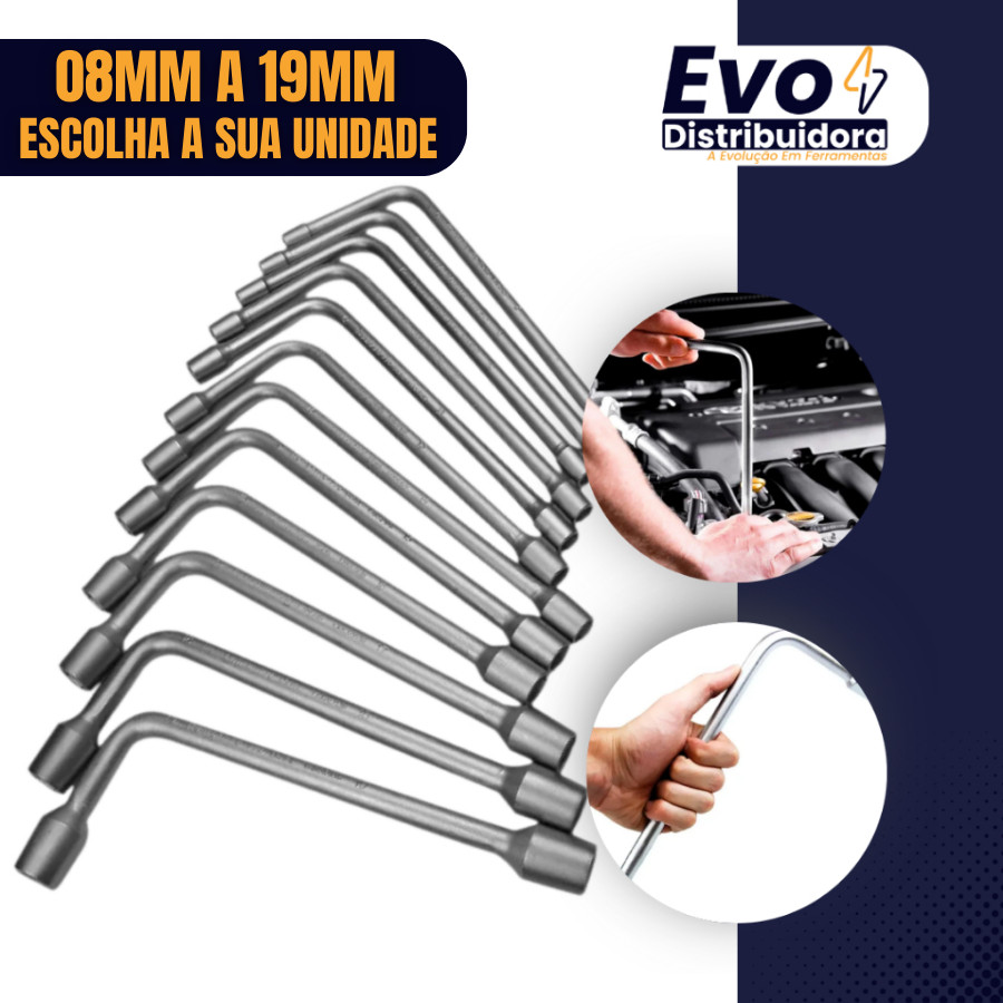 (NAO É KIT) Chave de Biela 8mm a 19mm Aço Resistente para Oficina e Uso Profissional Queima de Estoque