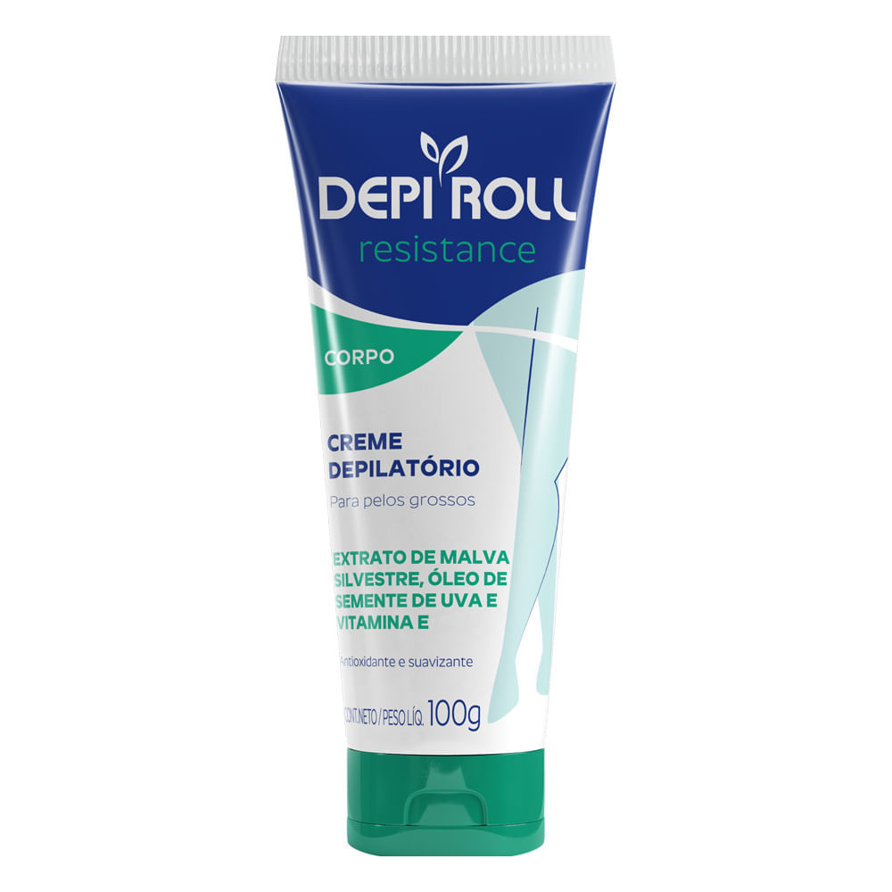 Creme Depilatório Corporal DepiRoll Resistance com 100g em Oferta na Shopee