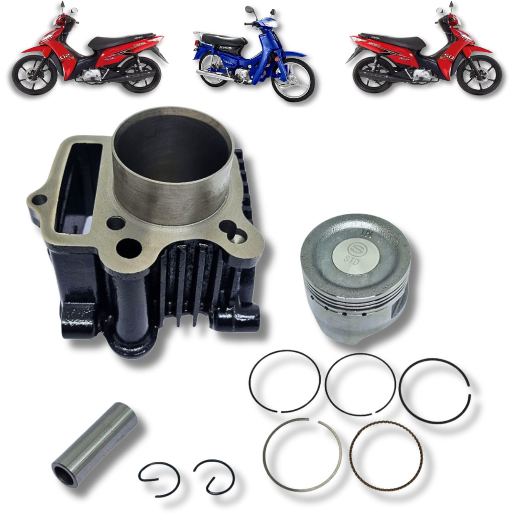 KIT CILINDRO MOTOR 90CC PARA SHINERAY JET 50 PHOENIX TRAXX 