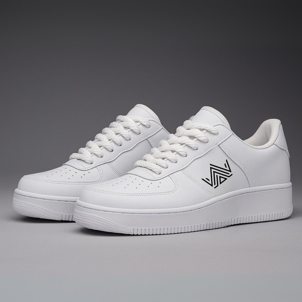 Tênis feminino e masculino branco casual air premium leve confortável passeio trabalho dia a dia