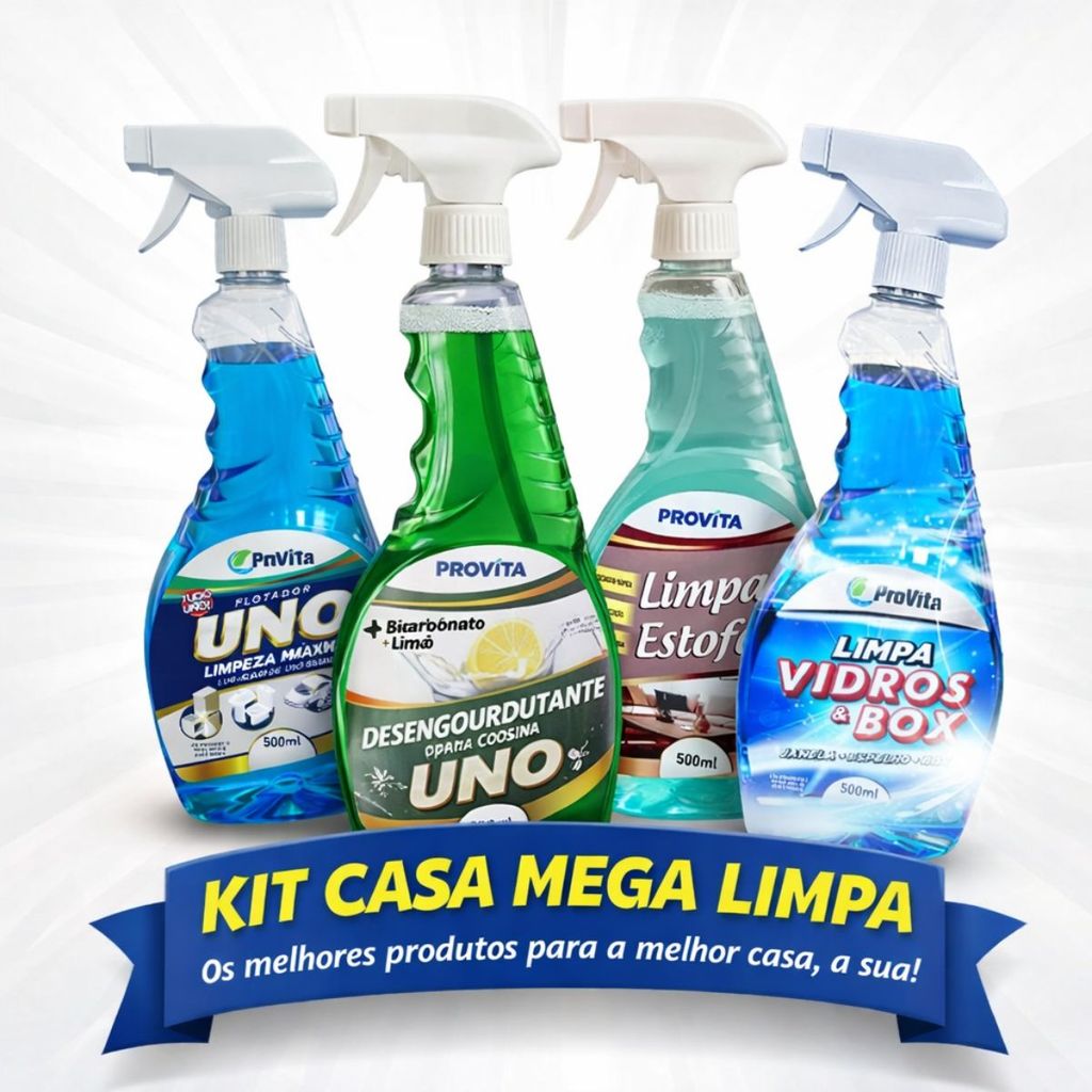 Kit Casa Mega Limpa – Os Melhores Produtos a Melhor Casa, a Sua! — R$ 59,99 em Shopee, 50% OFF