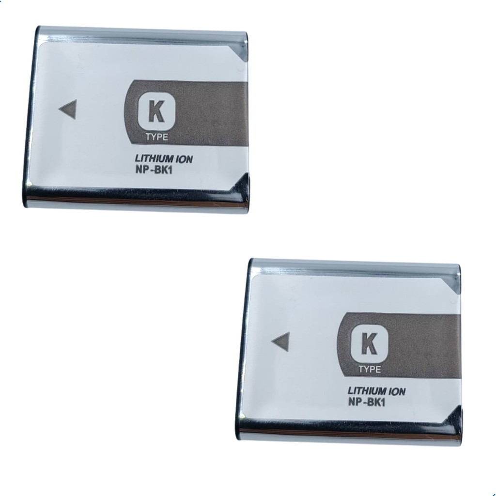 KIT 2 Baterias NP-BK1 950mAh 3.6V para Câmeras Sony DSC S750 S780 S950 S980 W180 W190 W370