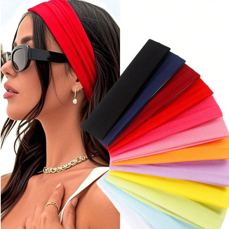 Faixa De Cabelo Confortável Elástica Esporte Tiara Academia Lazer Passeio Yoga Headband