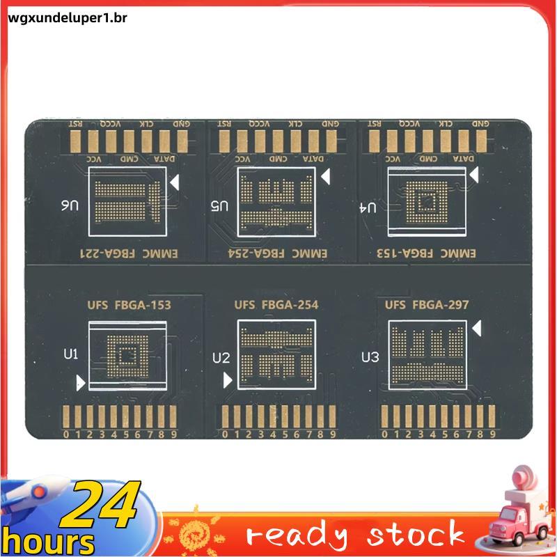 Flash 64 BGA ISP Placa FBGA EMMC 153 254 221 UFS 297 Para F64 Lite Ultra Caixa