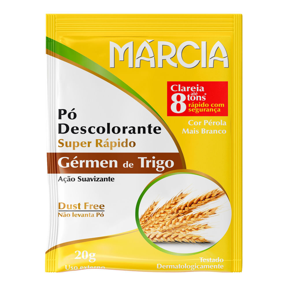 Pó Descolorante Super Rápido Márcia Gérmen de Trigo 20g em Oferta na Shopee