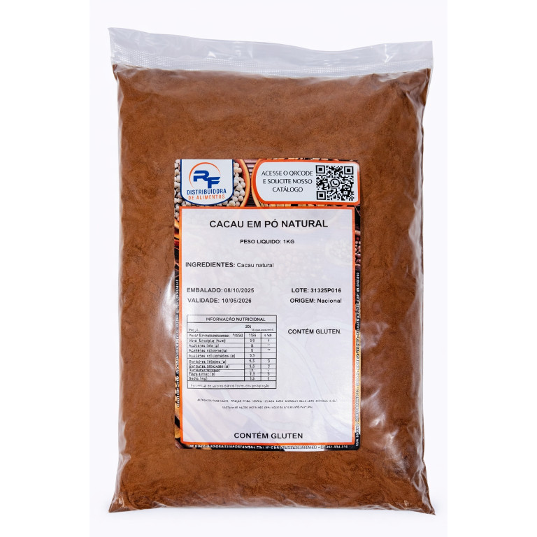 Cacau em Pó Natural - 1KG em Oferta na Shopee