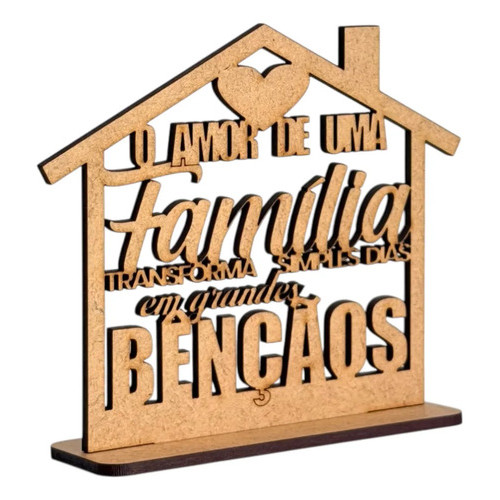 10 Lembrancinhas Família Em Mdf Cru Presentes Familiares