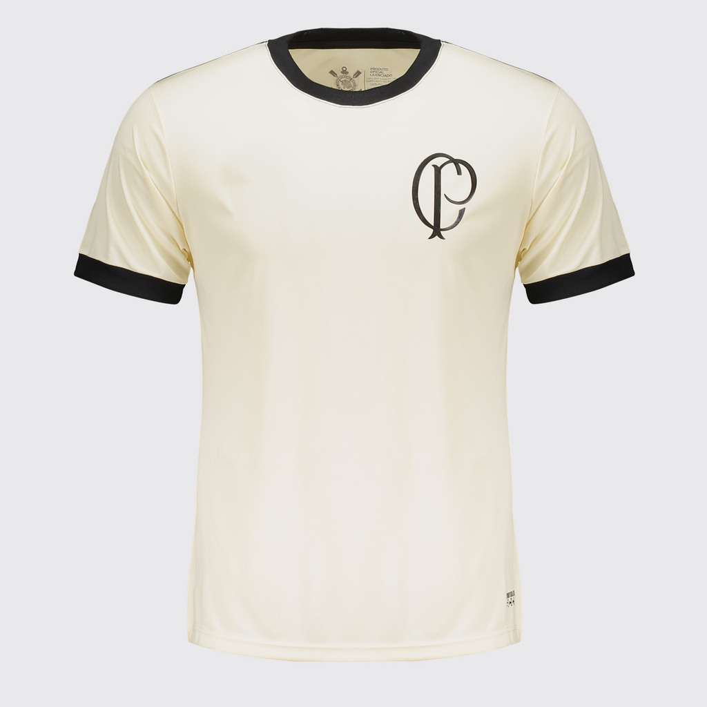 Camisa Corinthians Logo CP Dry I Off White