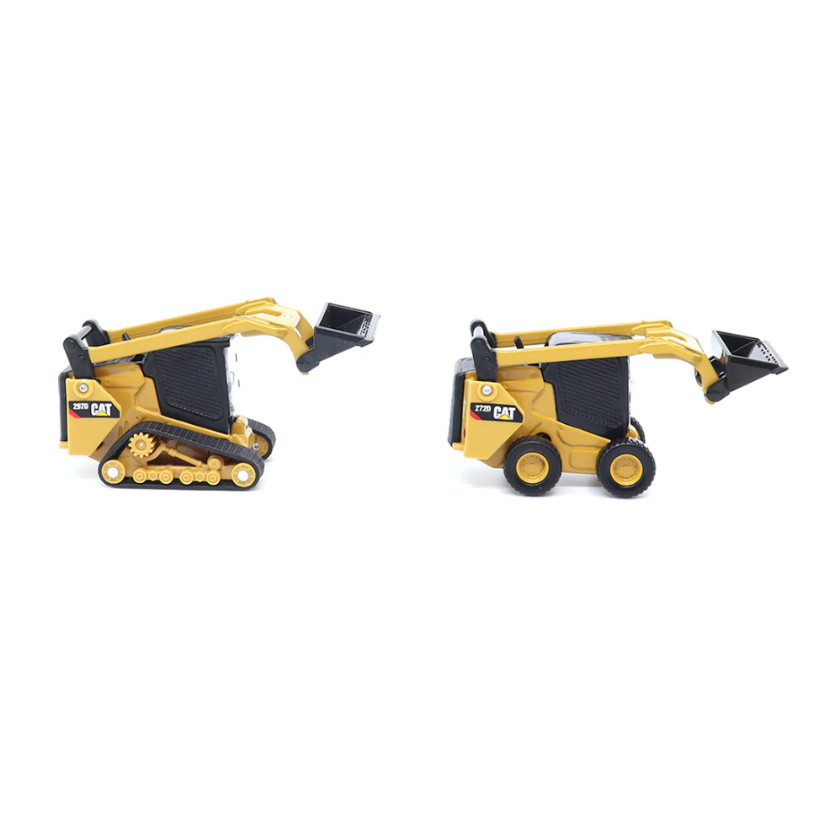 Miniatura Minicarregadeira Caterpillar 272D2 e carregadeira compacta de esteira 297D2 - ESCALA 1:64