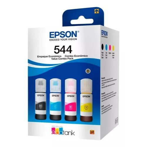 Tinta Original Epson T544 L3250 L3210 T544 L3150 - Kit 04 Cores Colorido - Vencimento 06/2029