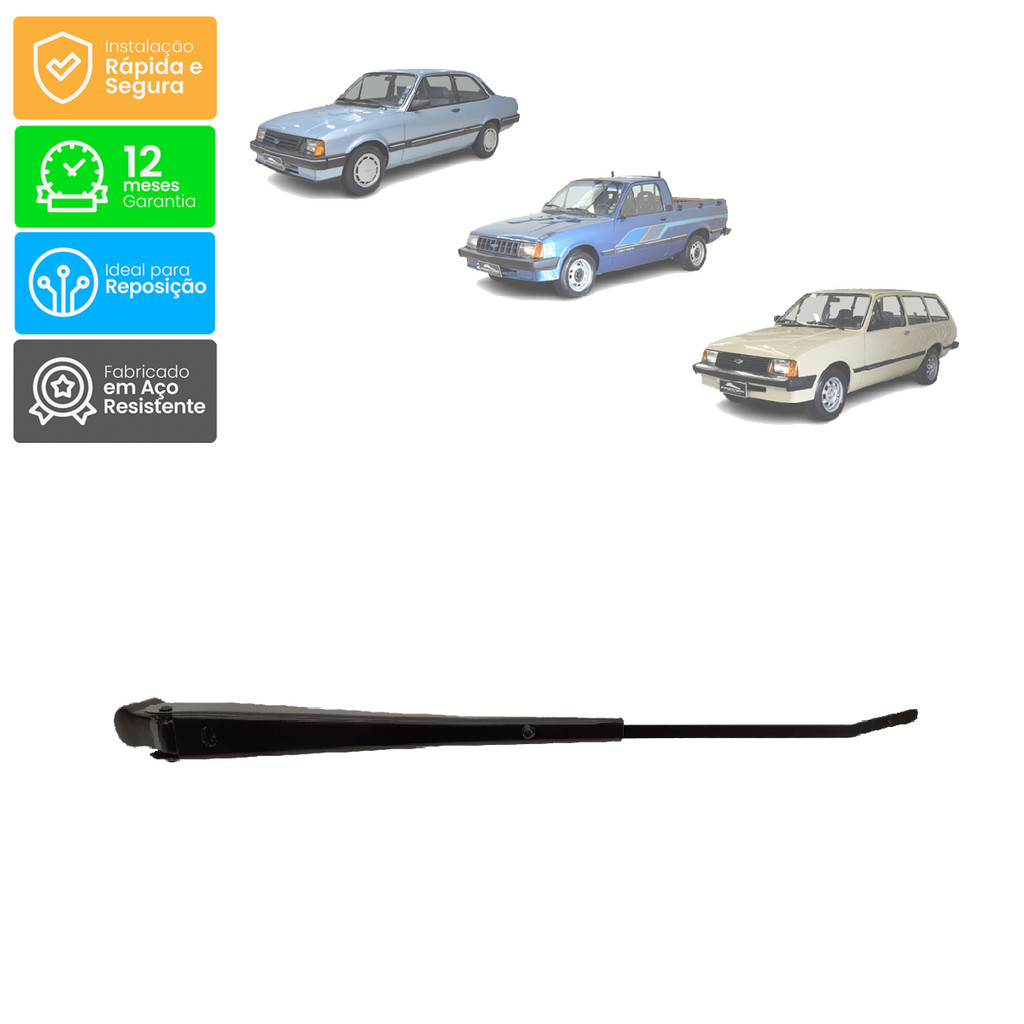 Haste Braço Limpador de Para-Brisa: Chevette 73/93, Chevy 500 83/95, Marajó 81/89 - Granero em Oferta na Shopee
