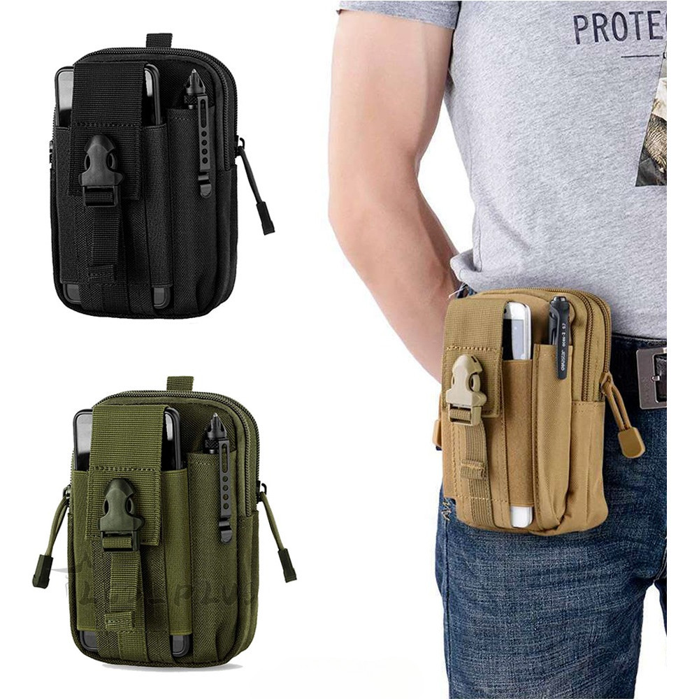 Bolsa Porta Treco Pochete Tatico Militar Cinto Molle Modular