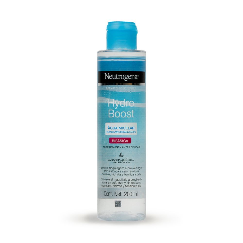 Água Micelar Neutrogena Hydro Boost Bifásica 200ml
