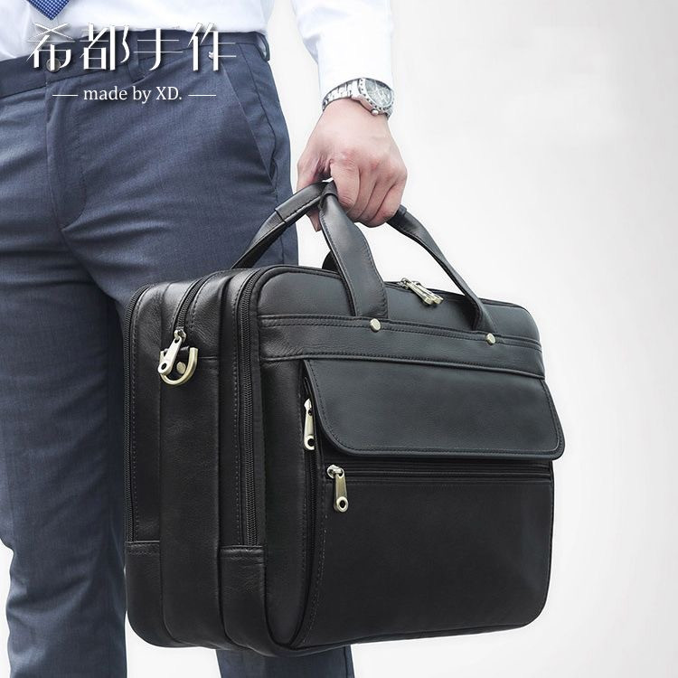 Pasta Maleta Executiva Couro Masculina Notebook / Bolsa De Couro Bolsa De Computador