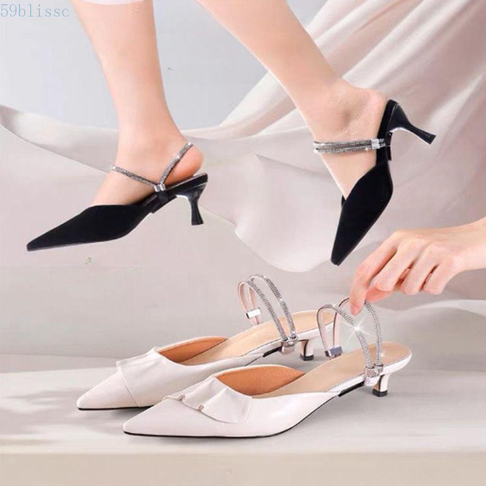 Cadarços De Salto Alto BLISSC , Tiras Antiderrapantes De Fixação Elásticas Da Moda , Femininos De Strass