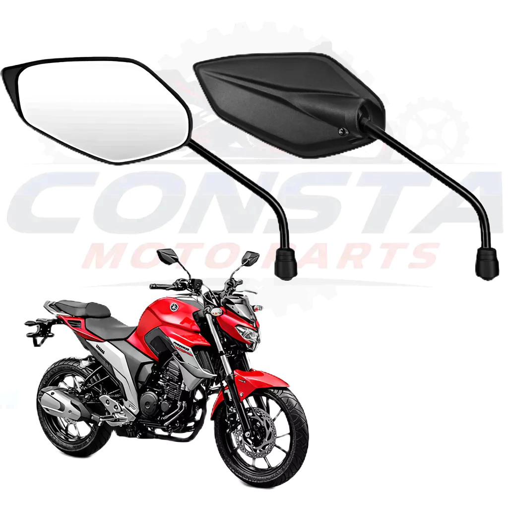 Par de Espelho Retrovisor  para moto Fazer 250 Lander 250 Fz 25 Fazer 150 Factor  2012