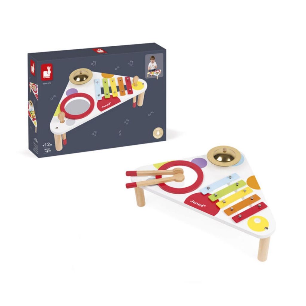 Minha Primeira Mesa Musical 3 Instrumentos Confetti - Janod