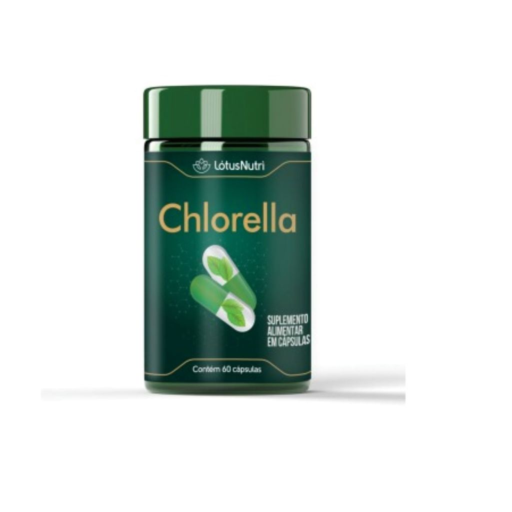 Chlorella Desintoxicação Natural e Equilíbrio Nutricional | 60 Cápsulas | Lótus Nutri