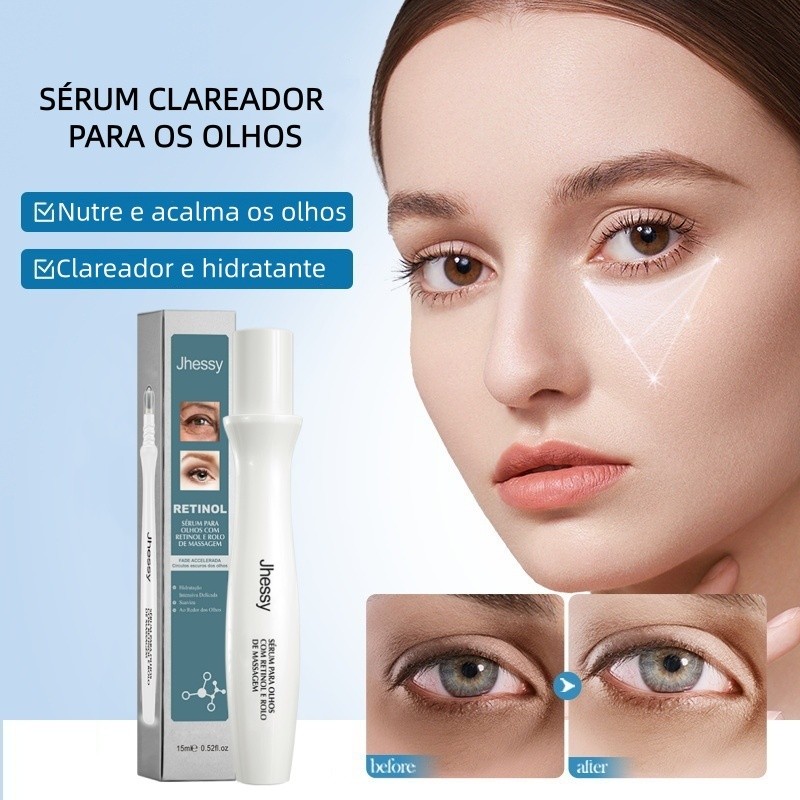 Roll-on Eye Serum 15ml-Reduz Olheiras E Rugas , Bolsa De design Frio Inchaço , Pele Suave Sensível