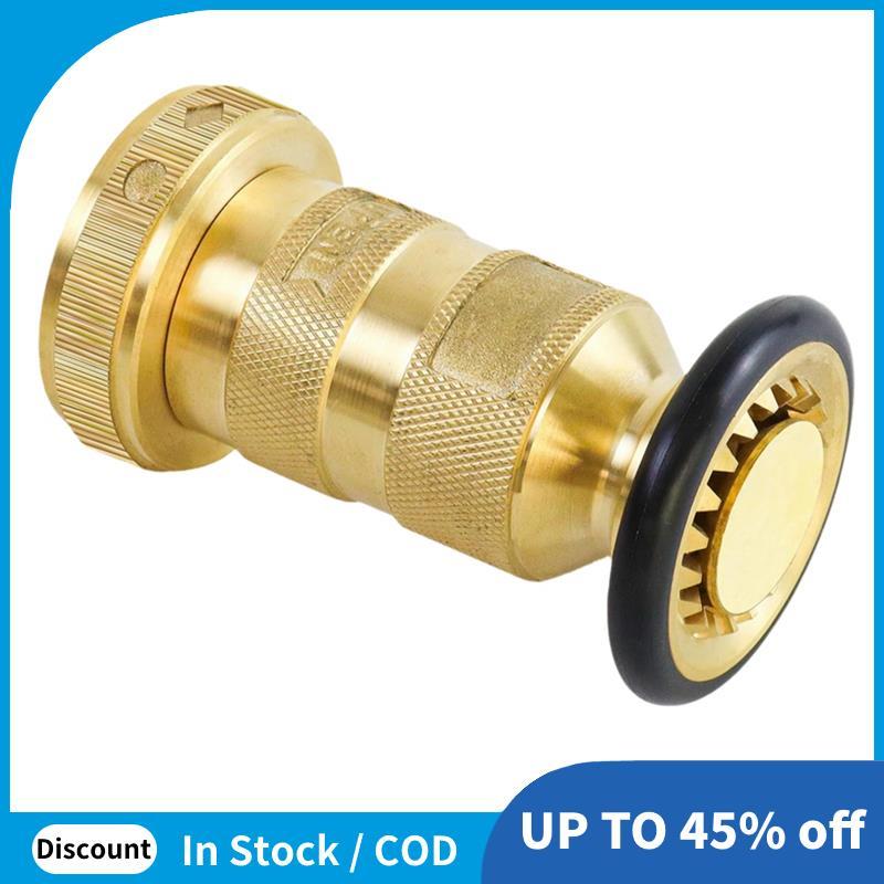 Bocal De Mangueira De Fogo 1-1/2 Polegada NPSH/NPT 100 Psi 75 Gpm Equipamento De Latão Jato Nevoeiro Sprays