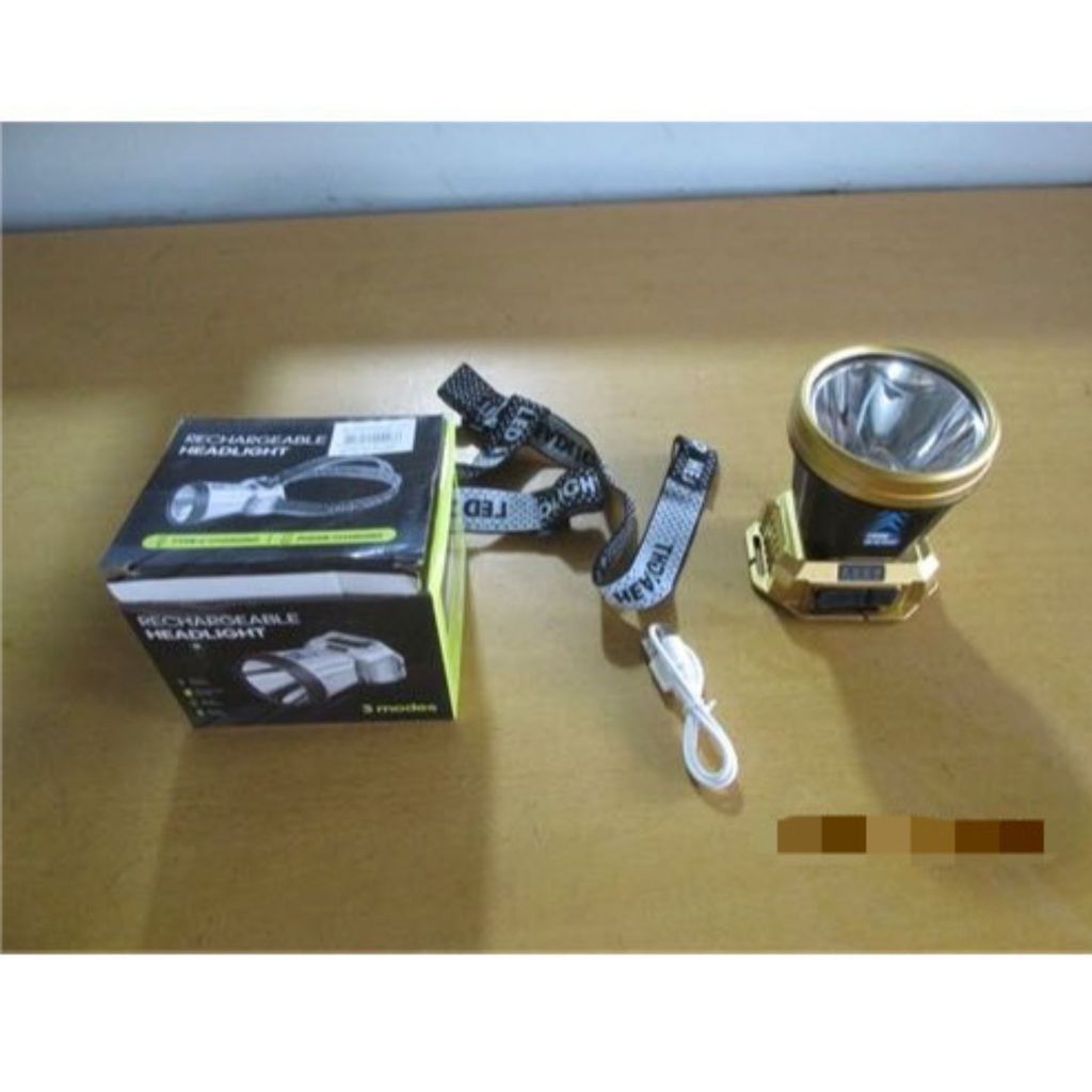 Lanterna De Cabeça LED Super Potente Com Sensor 3 Modos de Iluminação e Farol Ajustável