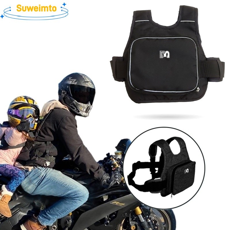 Colete Cinto De Segurança Infantil Para Andar Moto Criança Arnês de bolsa de armazenamento portátil em Oferta na Shopee