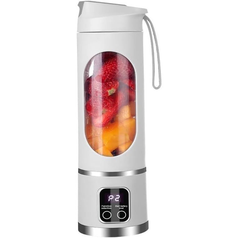 JDBXKWOWA Liquidificador Pessoal Portátil Elétrico USB, Mini Liquidificador de 500ML para Shakes e Smoothies, 12 Lâminas