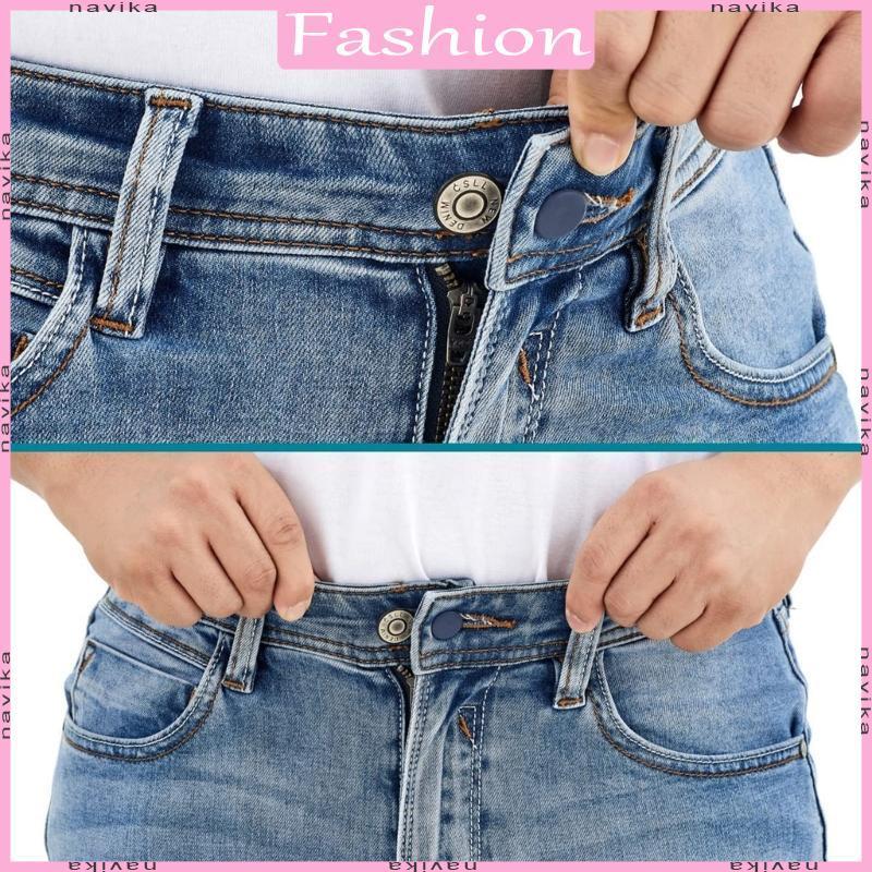Pant Button Extender 6 12Pcs Set Flexível Calças Extensor Cintura Para Homens E