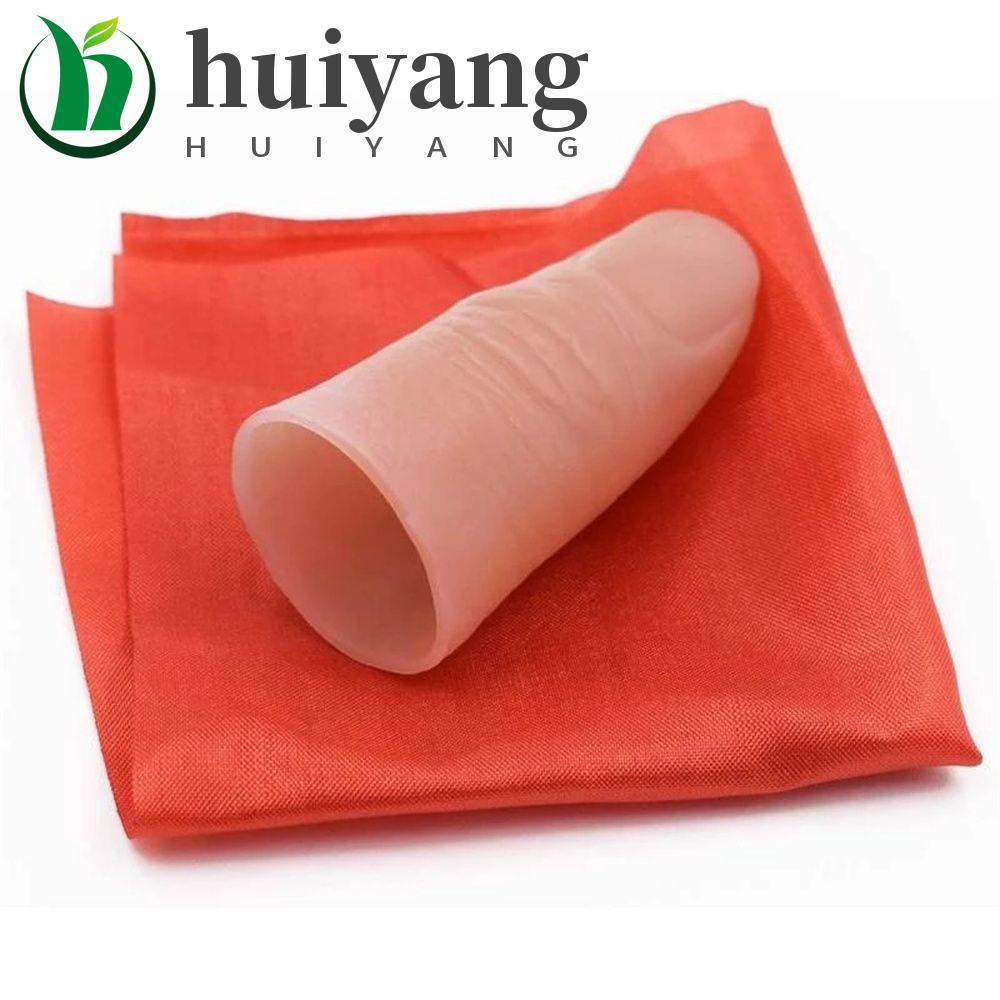 HUIYANG Dedo Truques De Mágica Profissional Brinquedos Engraçados Truque De Rua De Seda Vermelha Close-Up