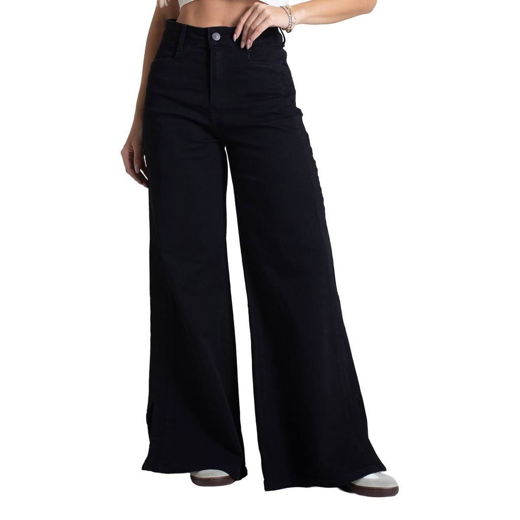 Calça Sarja Sawary Super Wide Leg Petit - 282598 em Oferta na Shopee
