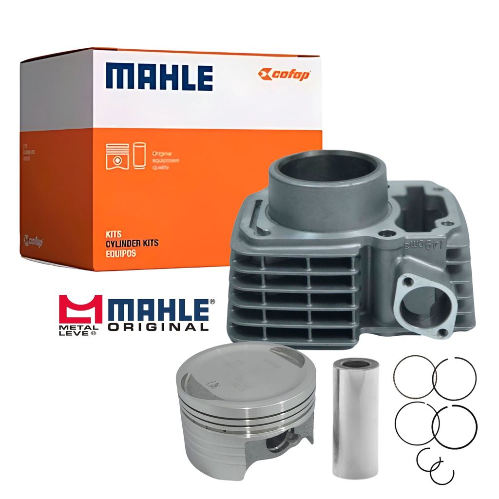 KIT CILINDRO CAMISA PISTÃO MOTOR MOTO CG 150 FAN CARGO NXR BROS 150 COFAP METAL LEVE