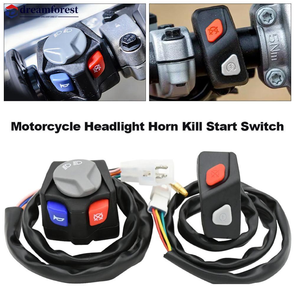 DREAMFOREST Motocicleta Guiador Farol Chifre Matar Interruptor De Partida Para EXC XC XCW EXCF SX SXF 125 150 200 250 35