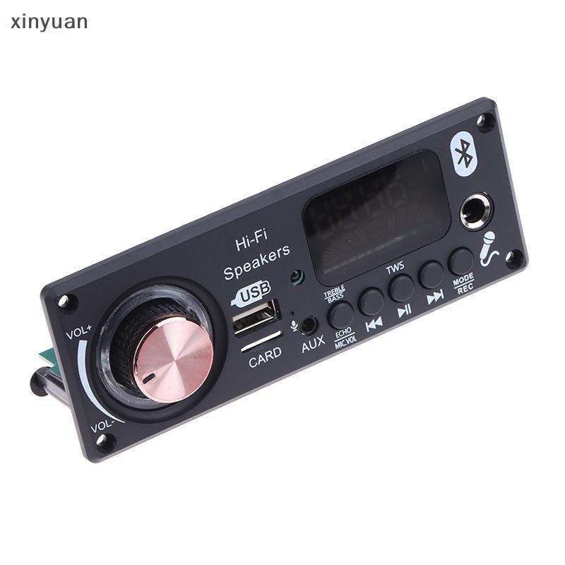 xiny DC 12V MP3 Bt Placa De Decodificação Áudio Do Carro MP3 Decodificador 5.3 Sem Amplificador USB TF Módulo Rádio FM T