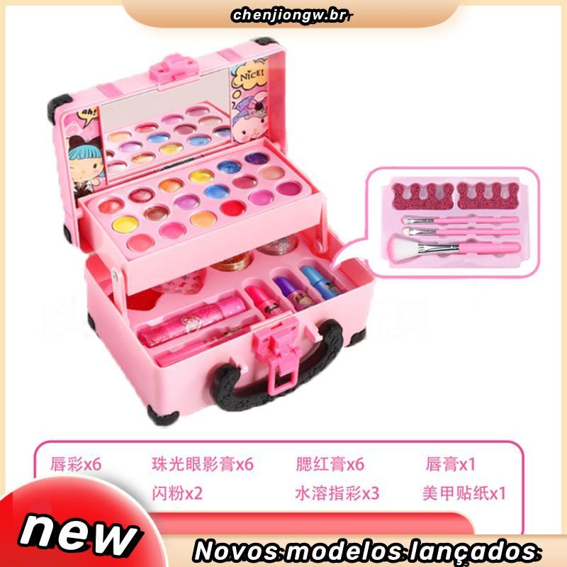 30 peças para crianças Lavável Bebê Maquiagem Brinquedos Brinquedos Brinquedos Brinquedos Maquiagem Infantil Cosméticos