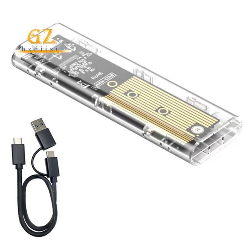 [gzhxdiizi1] Gabinete SSD M2 M2 Caso M . 2 NVMe + NGFF De Protocolo Duplo USB 3.2 Gen2 10 Gbps Caixa De Unidade Externa 