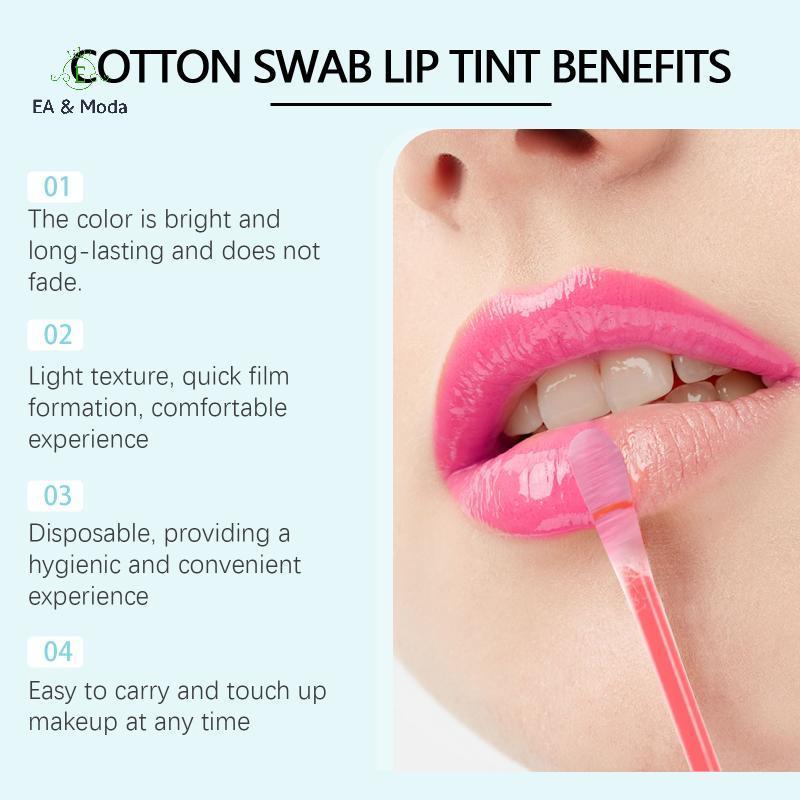 EA & Moda Conjunto De Cotonete Líquido À Prova D'água Lipsti Para Mulheres 20 Cores Presente Exclusivo De Longa Duração