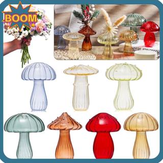Garrafa De Flor BOOM , Vaso De Vidro De Cogumelo , Hidropônica Transparente Simples Para Decoração De Casa em Oferta na Shopee