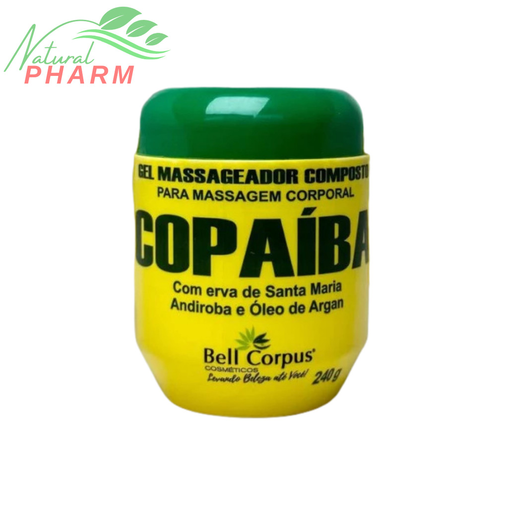 Gel Massageador Composto Para Massagem Corporal Copaiba BellCorpus 240gr em Oferta na Shopee