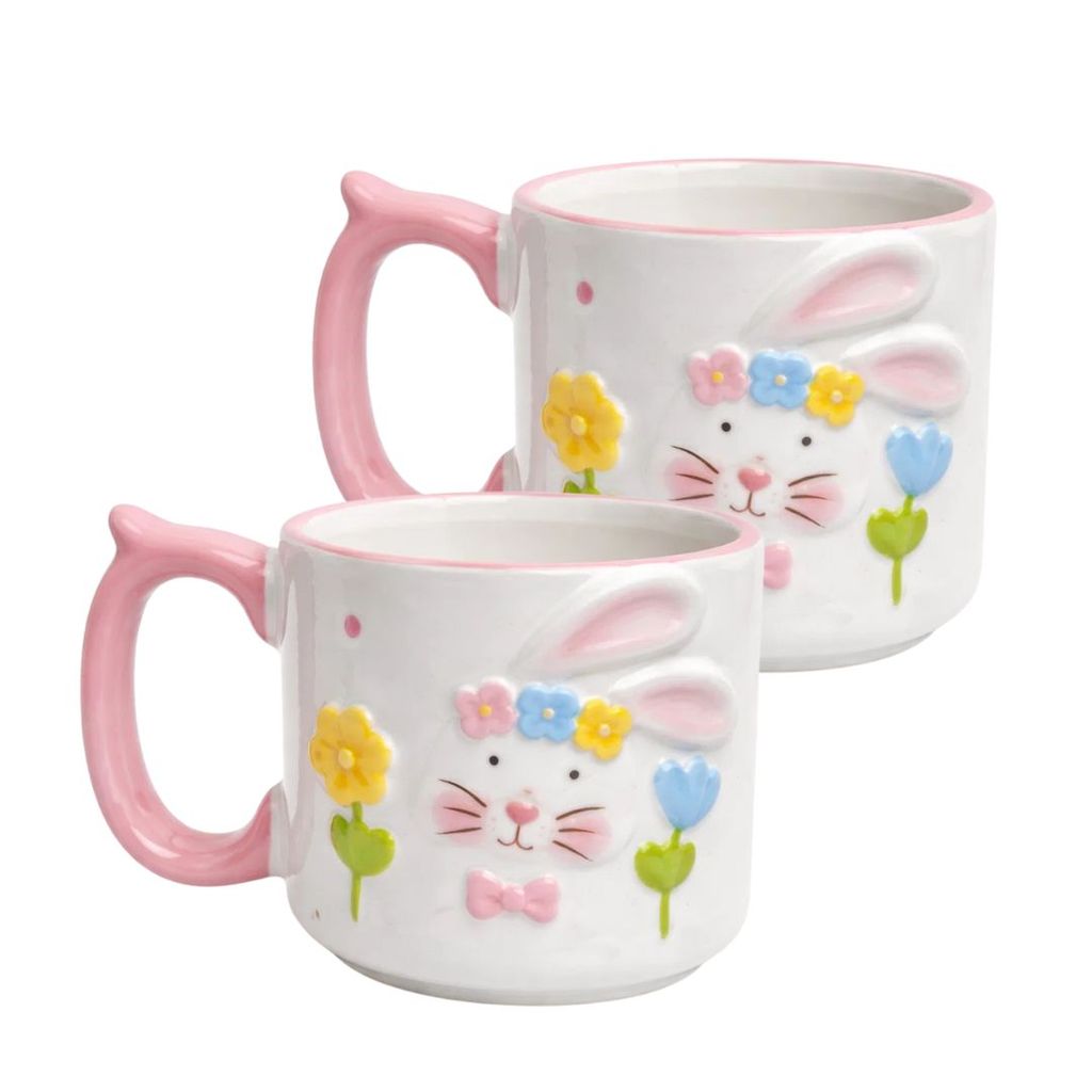 Cj 2 Canecas de Cerâmica 400ml Encanto de Páscoa 25815 - Vencedor em Oferta na Shopee