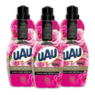 Kit 3un Amaciante Concentrado 1L Uau Flores e Sonhos em Oferta na Shopee