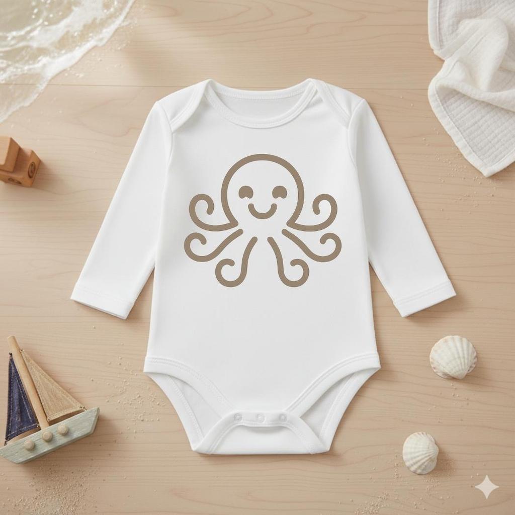Body Bebê Infantil Proteção UV50+ Manga Longa Estampa De Polvinho em Oferta na Shopee