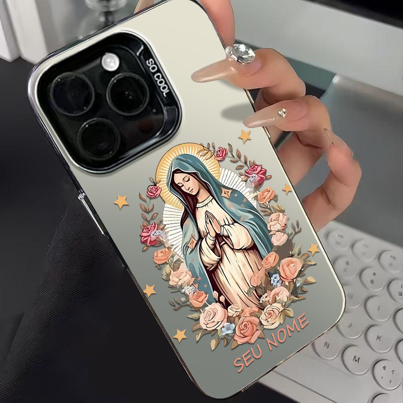Capinha de celular personalizado Nossa Senhora para Samsung S22 S24 S23 Ultra S20 S21 S23 FE S24 S25 Capa