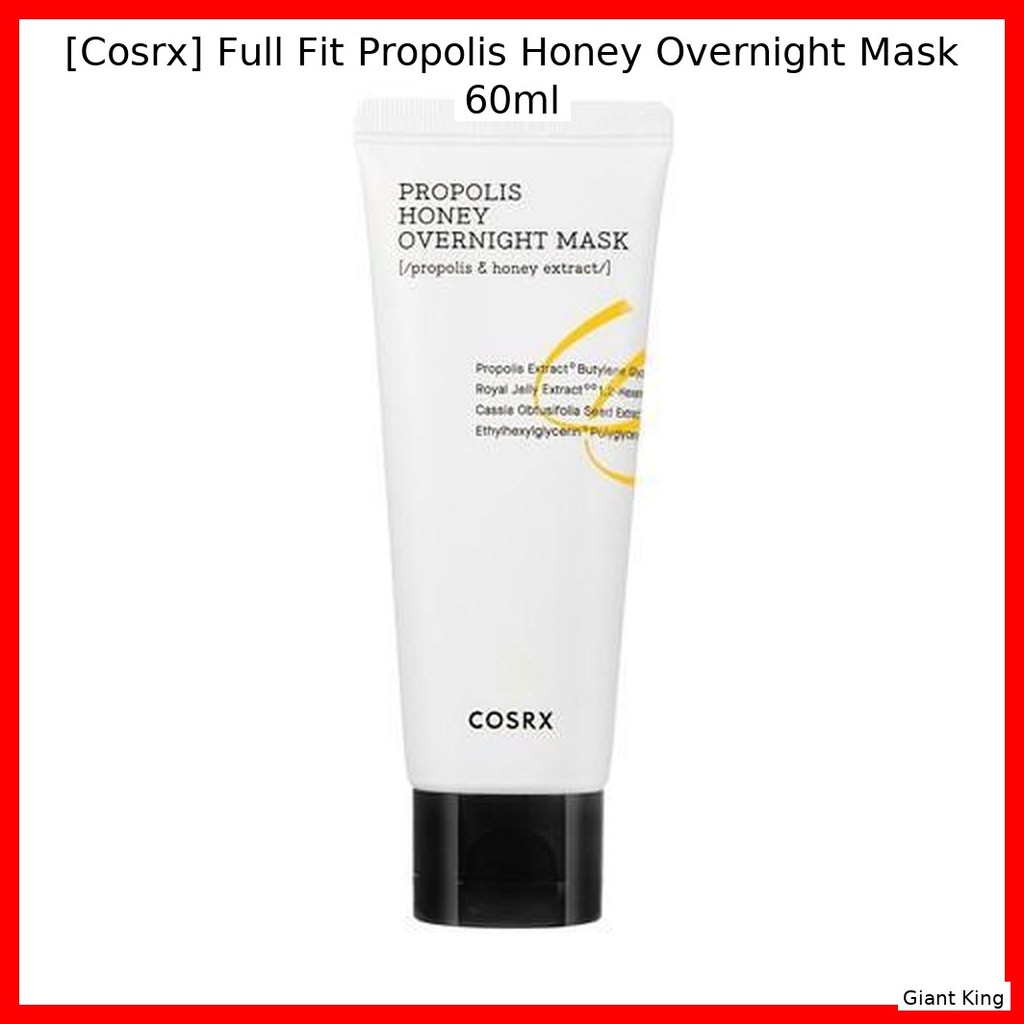 [Cosrx] Máscara Noturna Full Fit Própolis Honey 60ml/Nutritiva , Hidratante Por Giant King