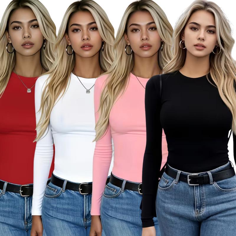 Kit 3 Camisa Térmica Feminina Proteção Uv 50+ Segunda Pele Camiseta Blusa Fria Academia Manga Longa em Oferta na Shopee