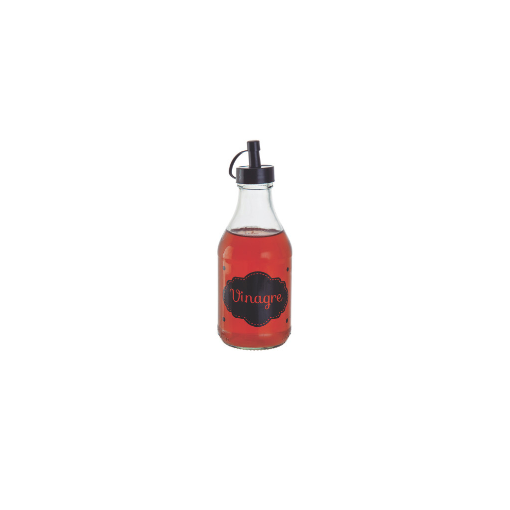 Galheteiro Vinagre em Vidro 180ml Bico Garrafa Dosador ( 36512 )