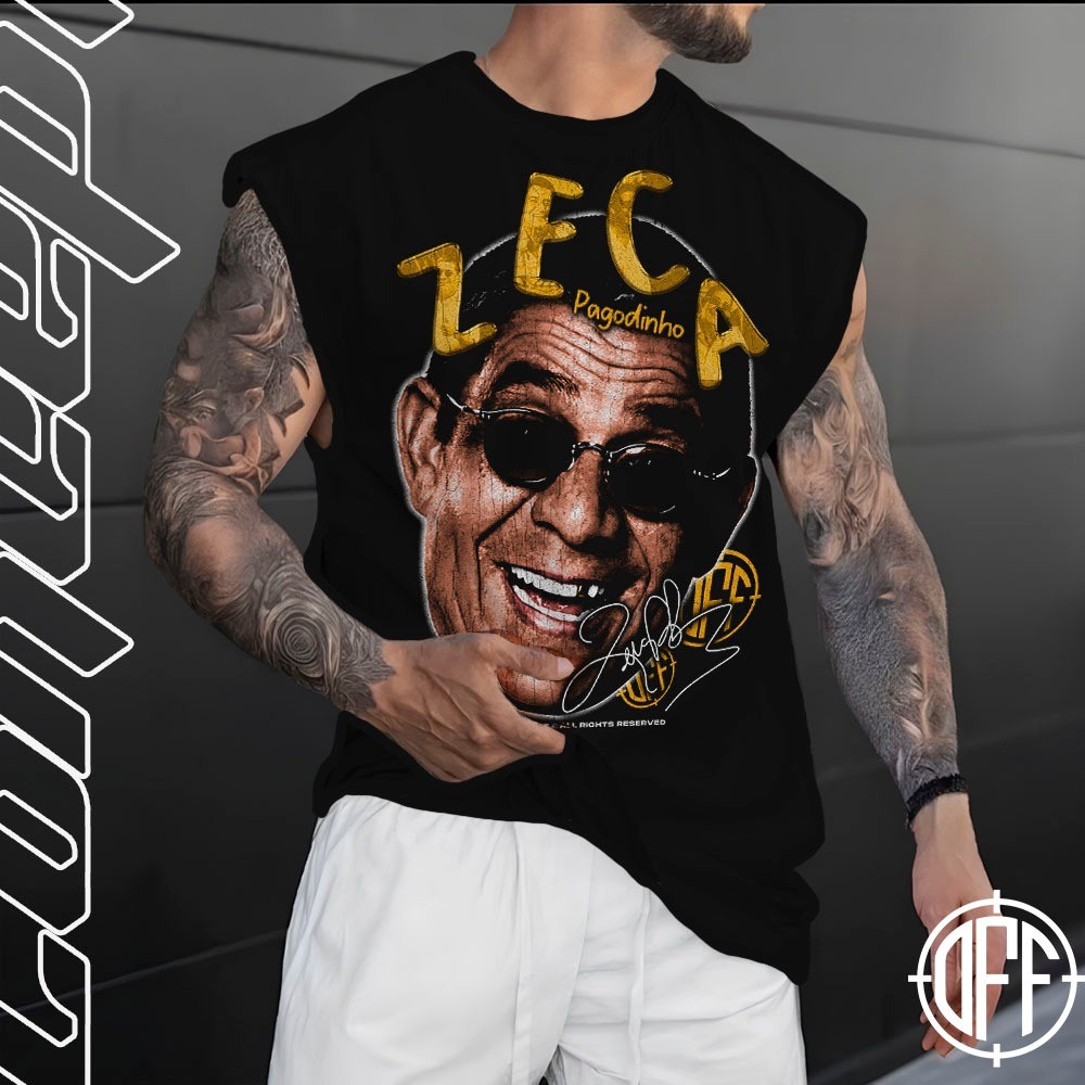 Camiseta regata machao oversized masculino Zeca Pagodinho Carnaval Graphic Tee  Longline em Oferta na Shopee