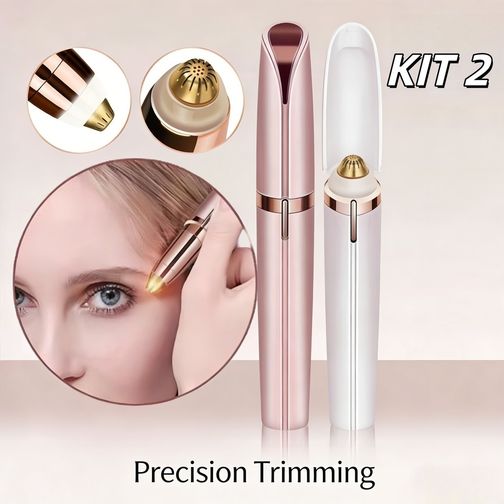 Depilador Elétrico USB Recarregável – Para Sombrancelha, Buço, Nariz, Orelha e Rosto Facial em Oferta na Shopee